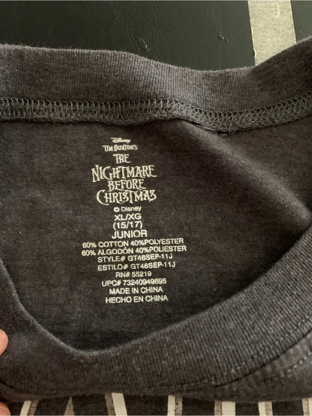 Disney The Nightmare Before Christmas Jack Junior XL Graphic Tee